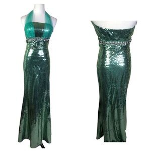 Milano Sequence Mermaid Dress Sleeveless NWT Medium
